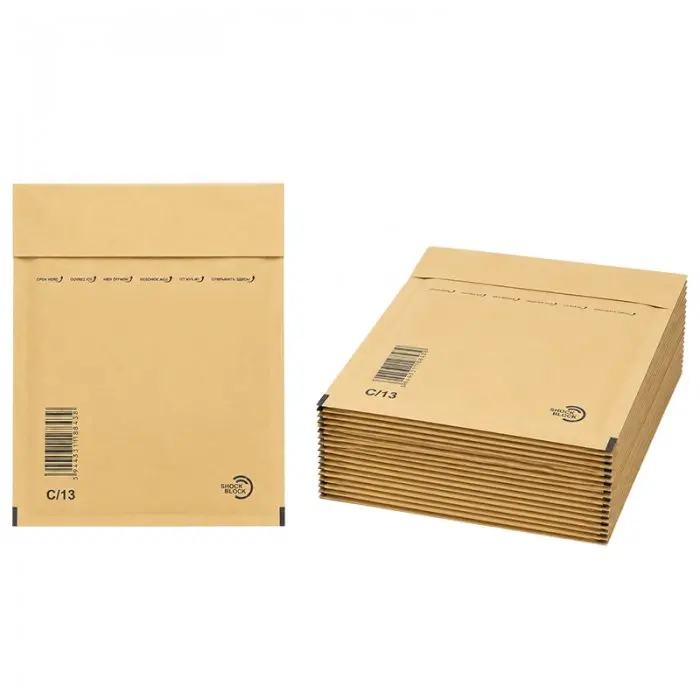 Plicuri Antisoc Din Hartie Dimensiune Interioara 150x215 mm, Dimensiune Exterioara 170 x 225 mm, Culoare Natur, Tip C13, Buc / Pachet 100