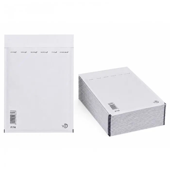 Plicuri Antisoc Din Hartie Dimensiune Interioara 220x340 mm, Dimensiune Exterioara 240 x 350 mm, Culoare Alb, Tip F16, Buc / Pachet 100