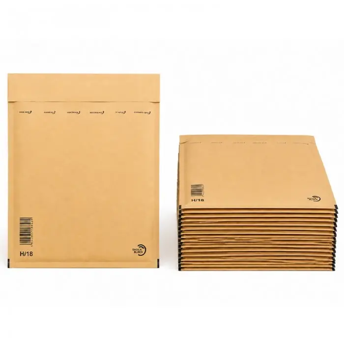 Plicuri Antisoc Din Hartie Dimensiune Interioara 270x360 mm, Dimensiune Exterioara 290 x 370 mm, Culoare Natur, Tip H18, Buc / Pachet 100