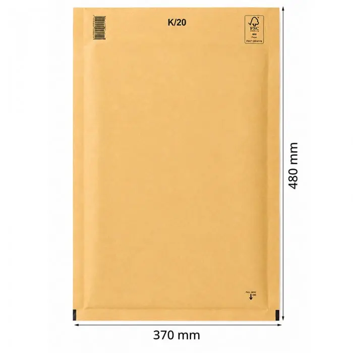 Plicuri Antisoc Din Hartie Dimensiune Interioara 350x470 mm, Dimensiune Exterioara 370 x 480 mm, Culoare Natur, Tip K20, Buc / Pachet 50