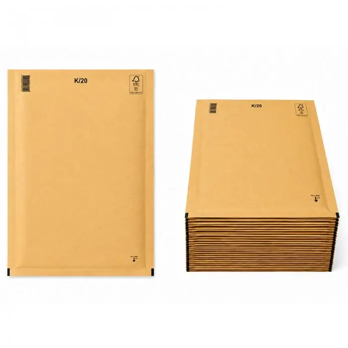 Plicuri Antisoc Din Hartie Dimensiune Interioara 350x470 mm, Dimensiune Exterioara 370 x 480 mm, Culoare Natur, Tip K20, Buc / Pachet 50