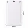 Plicuri Antisoc Din Hartie Dimensiune Interioara 350x470 mm, Dimensiune Exterioara 370 x 480 mm, Culoare Alb, Tip K20, Buc / Pachet 50