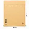 Plicuri Antisoc Din Hartie Dimensiune Interioara 220x265 mm, Dimensiune Exterioara 240 x 275 mm, Culoare Natur, Tip E15, Buc / Pachet 100