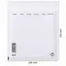 Plicuri Antisoc Din Hartie Dimensiune Interioara 220x265 mm, Dimensiune Exterioara 240 x 275 mm, Culoare Alb, Tip E15, Buc / Pachet 100