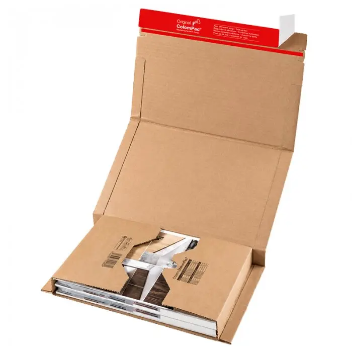 Cutii Autoformare Pentru Carti ColomPac ® Lungime 302 mm, Latime 215 mm, Inaltime 80 mm, Sistem Inchidere Banda dublu adeziva