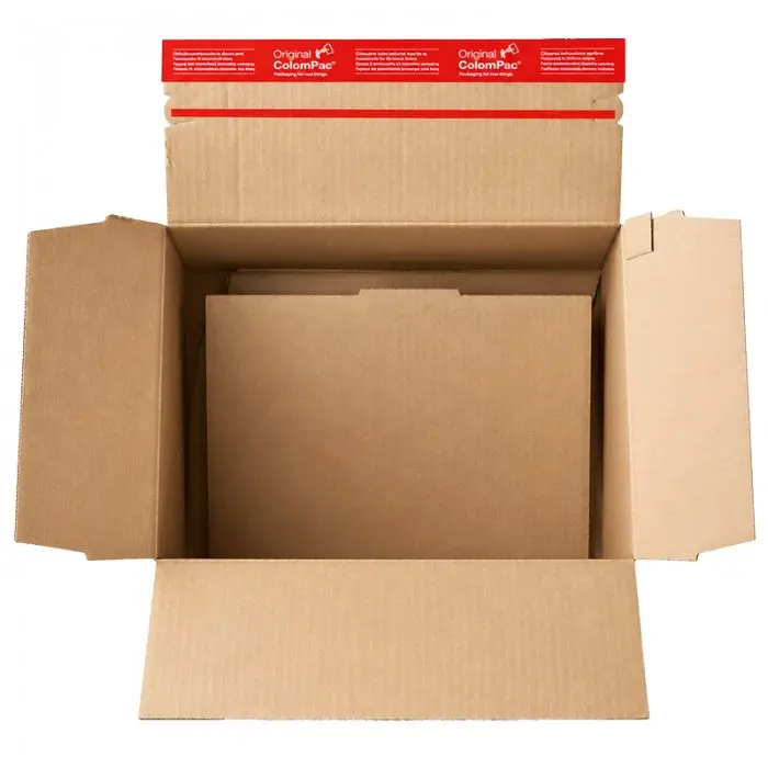 Cutii Cu Autosigilare ColomPac® Pentru Produse Fragile Dimensiune Interioara 260 x 220 x 130 mm, Dimensiune Exterioara 265 x 235 x 140 mm, Aplicatie Accesorii electronice & IT, Greutate 148 gr