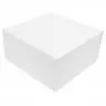 Cutie Pentru Cadouri Cu Inchidere Magnetica Lungime 230 mm, Latime 230 mm, Inaltime 110 mm, Culoare Alb, Tip Carton Mucava, Sistem Inchidere Magnet