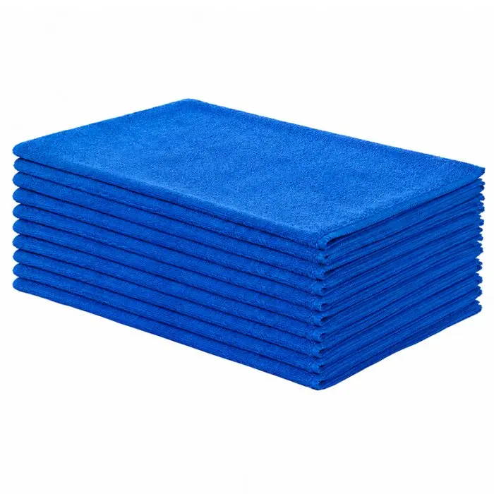 Lavete Microfibra Multicolor, Dimensiuni 40 x 40 cm, Culoare Albastru, Greutate 210 gr/m2, Buc / Pachet 10
