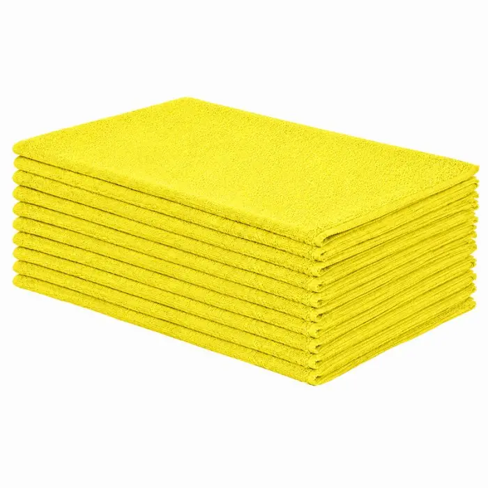 Lavete Microfibra Multicolor,  Dimensiuni 40 x 40 cm, Culoare Galben, Greutate 210 gr/m2, Buc / Pachet 10