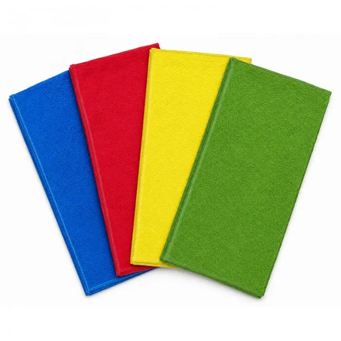Lavete Microfibra Multicolor,  Dimensiuni 40 x 40 cm, Culoare Verde, Greutate 210 gr/m2, Buc / Pachet 10