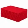 Lavete Microfibra Multicolor,  Dimensiuni 40 x 40 cm, Culoare Rosu, Greutate 210 gr/m2, Buc / Pachet 10