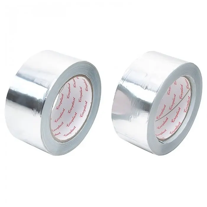 Banda Adeziva Din Aluminiu 50 mm x 50 m x 50 my Lungime 50 m, Latime 50 mm, Adeziv Cauciuc sintetic, Grosime 50 my, Culoare A...
