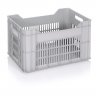Lada Transport Pentru Paine 600 x 400 x 380 mm, Pereti Ventilati, Material PP Virgin, Gri-Lazi Pentru Transport