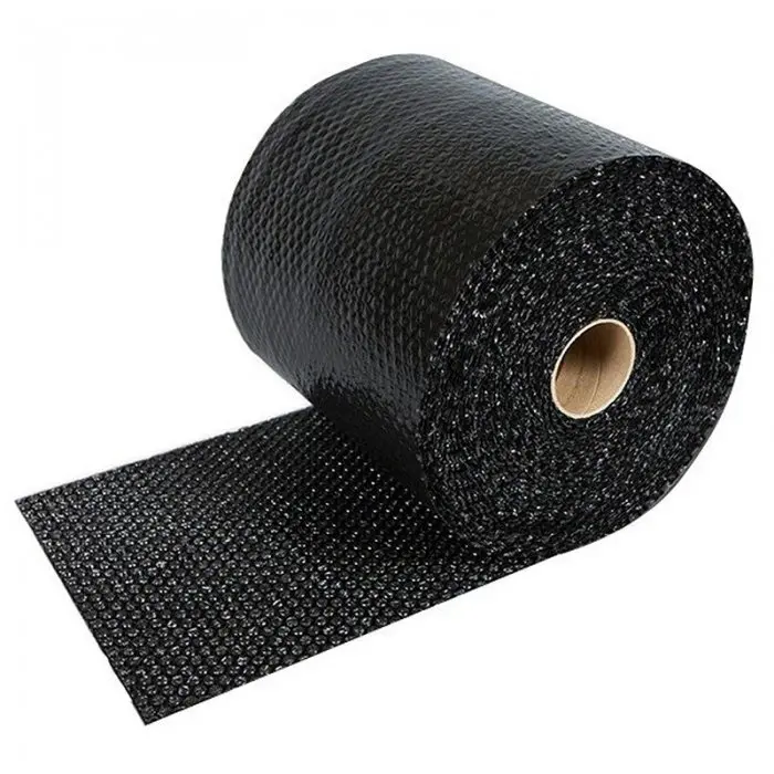 Folie Cu Bule Mici Neagra Latime 1000 mm, Lungime 100 m, Straturi 2, Grosime 70 my-Folie Cu Bule De Aer Mici