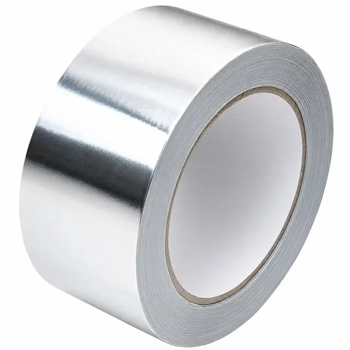 Banda Adeziva Din Aluminiu 50 mm x 50 m x 50 my Lungime 50 m, Latime 50 mm, Adeziv Cauciuc sintetic, Grosime 50 my, Culoare Argintiu