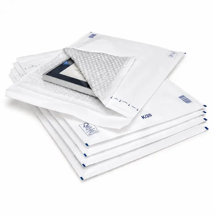 Plicuri Antisoc Din Hartie Dimensiune Interioara 350x470 mm, Dimensiune Exterioara 370 x 480 mm, Culoare Alb, Tip K20, Buc / Pachet 50