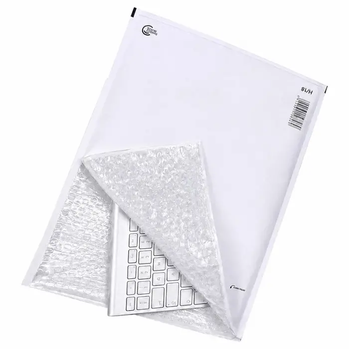 Plicuri Antisoc Din Hartie Dimensiune Interioara 270x360 mm, Dimensiune Exterioara 290 x 370 mm, Culoare Alb, Tip H18, Buc / Pachet 100