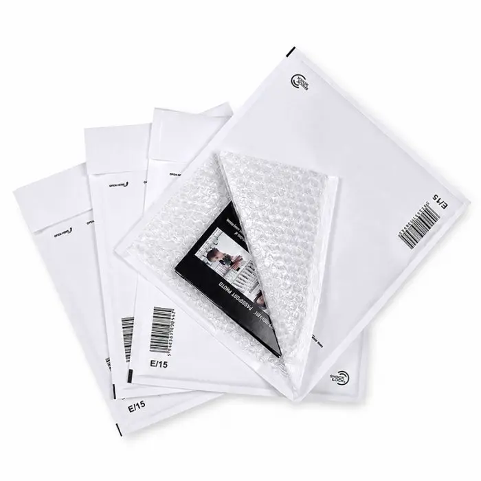 Plicuri Antisoc Din Hartie Dimensiune Interioara 220x265 mm, Dimensiune Exterioara 240 x 275 mm, Culoare Alb, Tip E15, Buc / Pachet 100