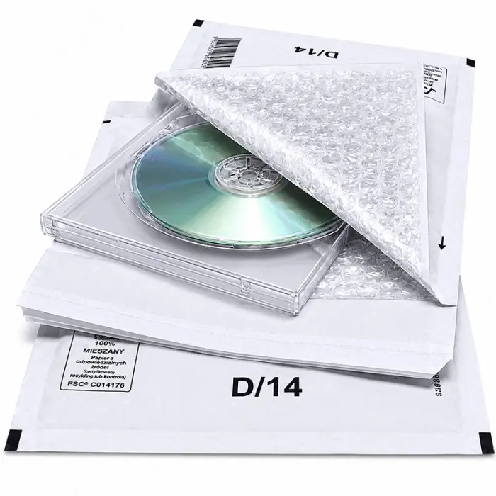 Plicuri Antisoc Din Hartie Dimensiune Interioara 180x265 mm, Dimensiune Exterioara 200 x 275 mm, Culoare Alb, Tip D14, Buc / Pachet 100