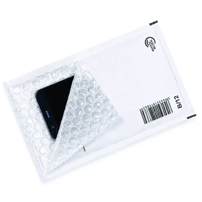 Plicuri Antisoc Din Hartie Dimensiune Interioara 120x215 mm, Dimensiune Exterioara 140 x 225 mm, Culoare Alb, Tip B12, Buc / Pachet 200