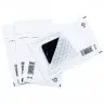 Plicuri Antisoc Din Hartie Dimensiune Interioara 120x215 mm, Dimensiune Exterioara 140 x 225 mm, Culoare Alb, Tip B12, Buc / Pachet 200