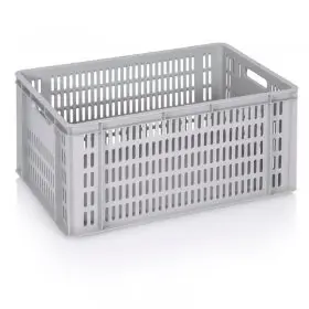 copy of Lada Transport Euroline 600 x 400 x 300 mm, Baza Solida, Pereti Ventilati, Material PP Virgin, Gri