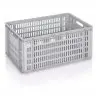 copy of Lada Transport Euroline 600 x 400 x 300 mm, Baza/Pereti Ventilati, Material PP Virgin, Gri