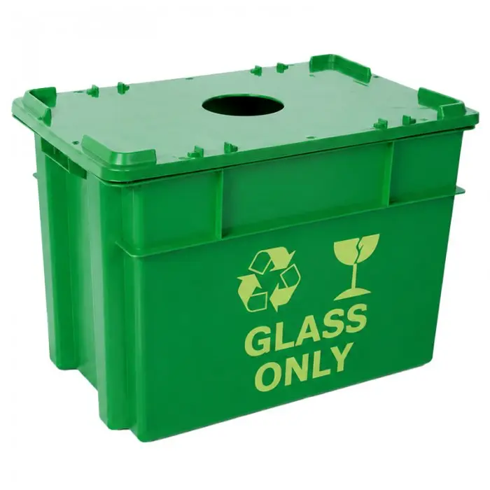 Container Pentru Reciclare 600 x 400 x 400 mm, 70 L, Material PP Virgin, Multicolor-Lazi Pentru Transport