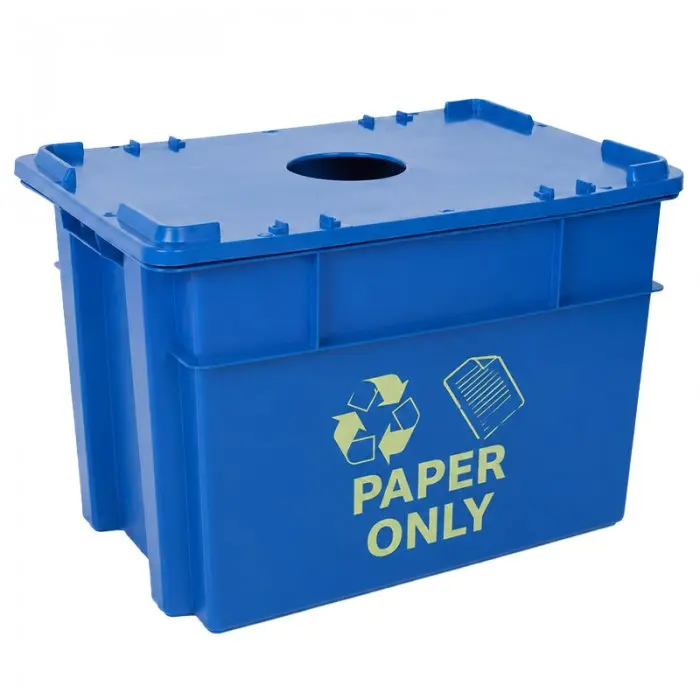 Container Pentru Reciclare 600 x 400 x 400 mm, 70 L, Material PP Virgin, Multicolor-Lazi Pentru Transport
