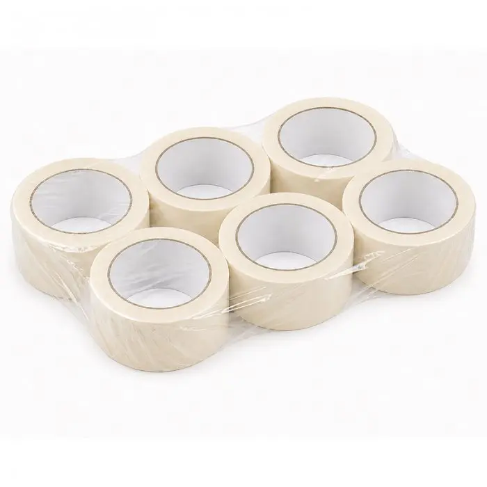 Banda Adeziva Mascare Lungime 50 m, Latime 48 mm, Temp Max °C 80, Material Hartie, Culoare Alb-Benzi Adezive Din Hartie