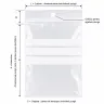 Pungi Plastic Cu Fermoar Si Benzi De Scriere 150 x 180 mm, 50 My, Buc / Pachet 100-Pungi Cu Inchidere Zip Sau Slider