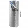 Folie Cu Bule Mici Aluminizata Latime 1000 mm, Lungime 50 m, Straturi 3, Grosime 60 my, Culoare Argintiu-Folie Cu Bule De Aer...