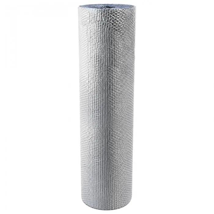 Folie Cu Bule Mici Aluminizata Latime 1200 mm, Lungime 34 m, Straturi 3, Grosime 80 my, Culoare Argintiu
