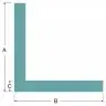 Profil Din Spuma PEE, Tip L Lungime 2000 mm, DIMENSIUNI A-B 50 x 50 mm, Grosime 6 mm, Culoare Verde, Metri / Pachet 360-Polie...