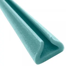 Profil Din Spuma PEE, U Tulip Lungime 1000 mm, Dimensiuni A-B-C-D 41 x 12 x 25 x 47 mm, Culoare Verde, Metri / Pachet 25-Poli...