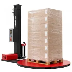 Masina De Infoliat Paleti E-Wrap 1000A Dimensiune Palet 1000 x 1200 x 2200 mm, Masa Rotativa 1650 mm-Masini De Paletizat
