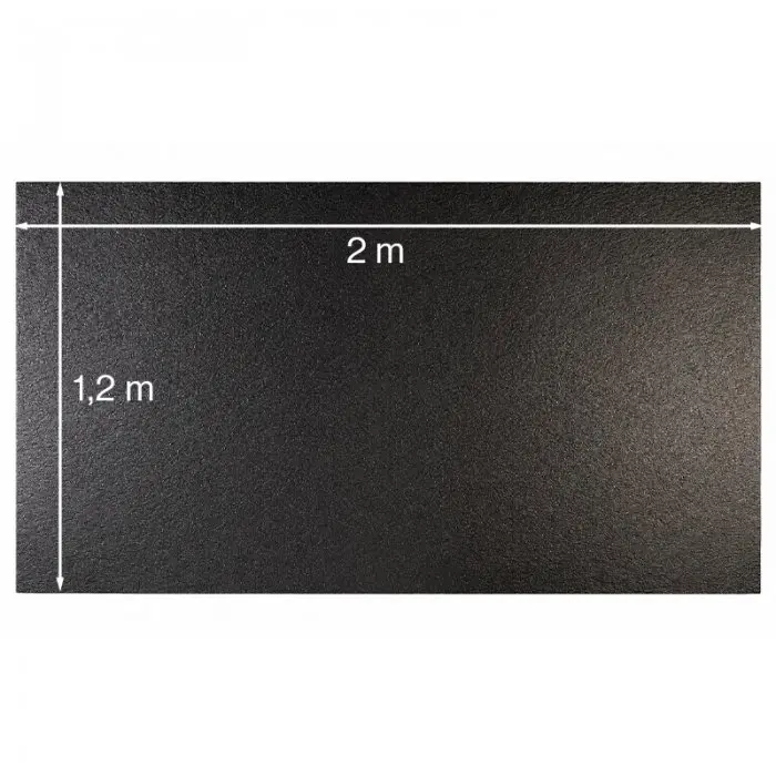 Placa Polietilena Expandata Lungime 2 m, Latime 1.2 m, Grosime 50 mm, Culoare Negru-Folie Si Placa Polietilena Expandata PEE