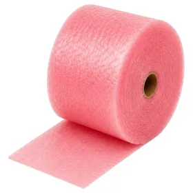 Folie Cu Bule Mici Roz Latime 200 mm, Lungime 100 m, Straturi 2, Grosime 60 my-Folie Cu Bule De Aer Mici