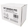 Set Banda PES 13 mm, 375 KGF, 250 m, Cutie Dispenser cu Derulare + 100 Cleme Fosfatate-Banda PET