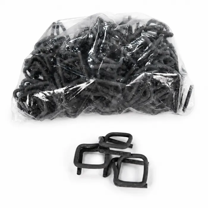 Set Banda PES 16 mm, 450 KGF, 200 m + 80 Cleme Fosfatate, Cutie Tip Dispenser-Benzi Pentru Legare Si Paletizare
