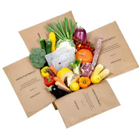 Kit Termoizolant Fresh Paperfloc M33, Dimensiuni interioare 362 x 362 x 251 mm, Volum 33 L-Cutii Termo Fresh Pentru Produse P...