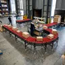 Conveior Pliabil Cu Role Si Roti, Lungime variabila 1200-4500 mm, Latime 500 mm-Accesorii Masini Pentru Ambalat Colete