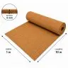 Izolator Pluta Naturala ECO, 10 m²/rola Lungime 10 m, Latime 1 m, Grosime 4 mm, Material Pluta, Culoare Maro