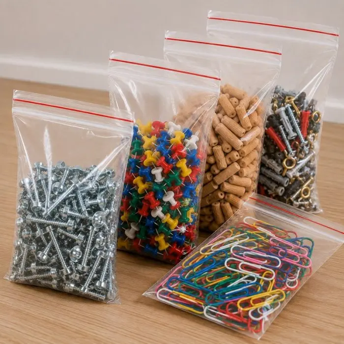 Pungi Cu Fermoar Ziplock, Economic, 100 x 150 mm, 40 My, Buc / Pachet 100-Pungi Cu Inchidere Zip Sau Slider