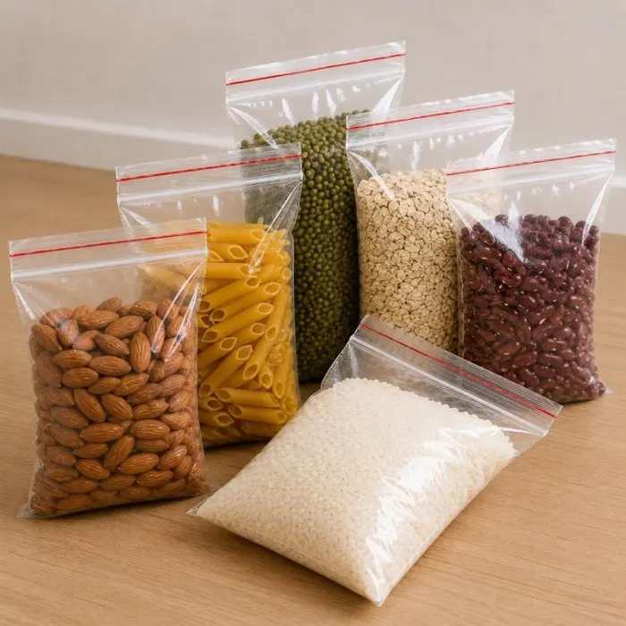 Pungi Cu Fermoar Ziplock, Economic, 100 x 150 mm, 40 My, Buc / Pachet 100-Pungi Cu Inchidere Zip Sau Slider