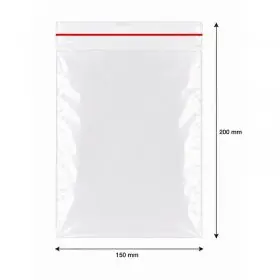Pungi Cu Fermoar Ziplock, Standard, 150 x 200 mm, 50 my, Buc / Pachet 100-Pungi Cu Inchidere Zip Sau Slider
