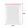 Pungi Cu Fermoar Ziplock, Standard, 50 microni Dimensiuni mm (l x L) 150 x 180, Grosime 50 my, Culoare Transparent, Buc / Pachet 100
