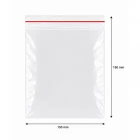Pungi Cu Fermoar Ziplock, Standard, 150 x 180 mm, 50 my, Buc / Pachet 100-Pungi Cu Inchidere Zip Sau Slider