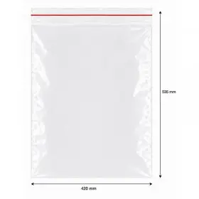 Pungi Cu Fermoar Ziplock, Standard, 420 x 535 mm, 50 my, Buc / Pachet 100-Pungi Cu Inchidere Zip Sau Slider