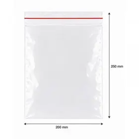 Pungi Cu Fermoar Ziplock, Standard, 200 x 250 mm, 50 my, Buc / Pachet 100-Pungi Cu Inchidere Zip Sau Slider